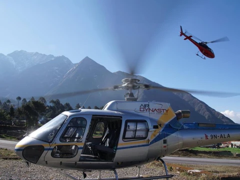 Pheriche to Kathmandu by Helicopter