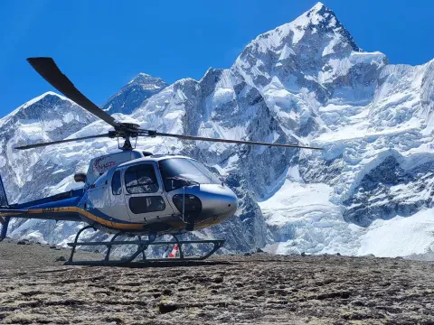 Gorakshep to Lukla Helicopter Flight Ticket is good Alternative When downhill Trekking